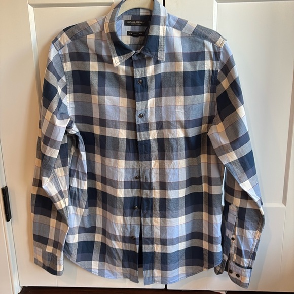 Banana Republic Other - Banana Republic blue plaid flannel shirt